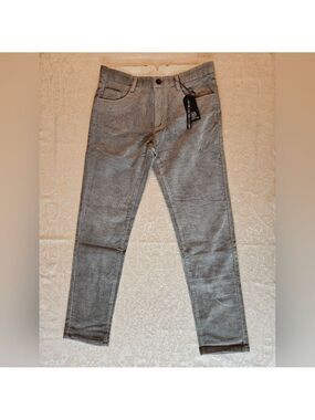 Grey Cotton Corduroy Pants, Size 30, Snover, NWT
